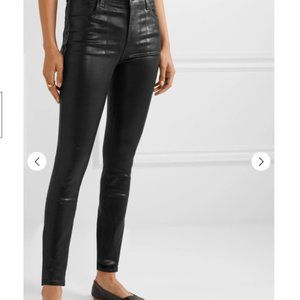 J Brand waxed denim jeans